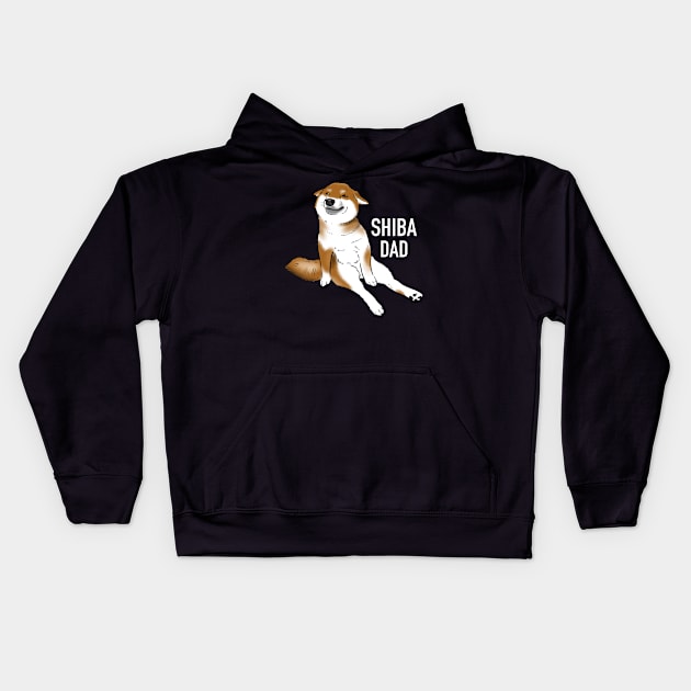 Shiba Inu Dad, Shiba Dad, Shiba Lovers Kids Hoodie by sockdogs